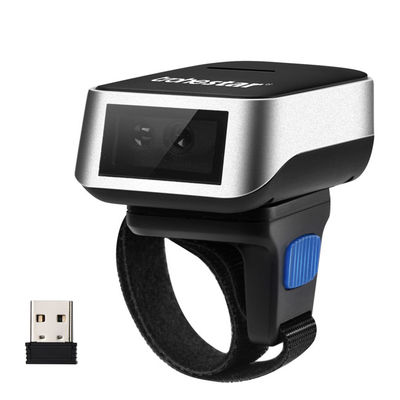 1200mAh CCD 2D Image Wearable Bluetooth Barcode Scanner