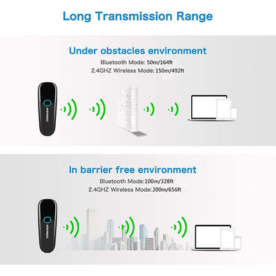 USB Wireless Online 1D 2D Laser Barcode Scanner For PC